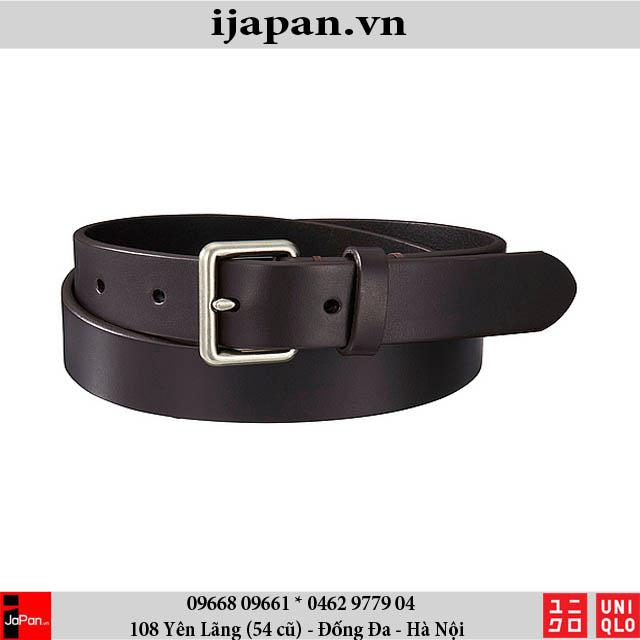 Thắt lưng da bò Italian leather Uniqlo