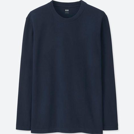 Áo heatech nỉ tơ Uniqlo nam kẻ ngang - 411325