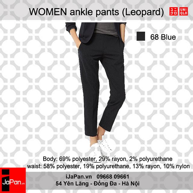 Quần âu nữ Uniqlo Nhật hoa văn thời trang