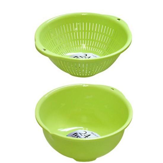 Bộ set 2 rổ nhựa, chậu nhựa 3.6L