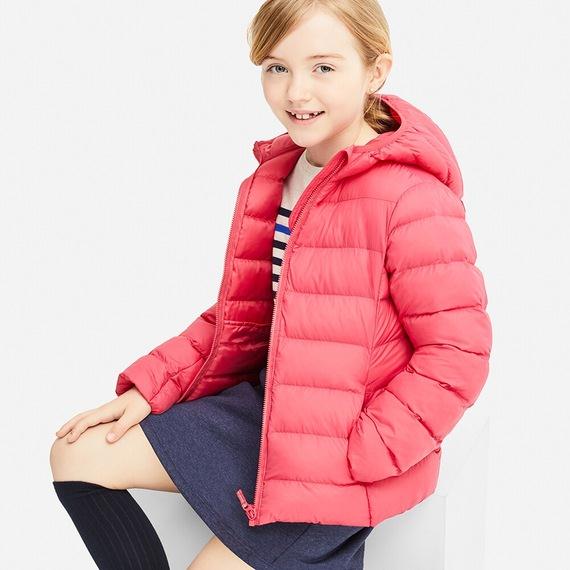 Áo phao Uniqlo bé gái 2019 màu hồng - 408621