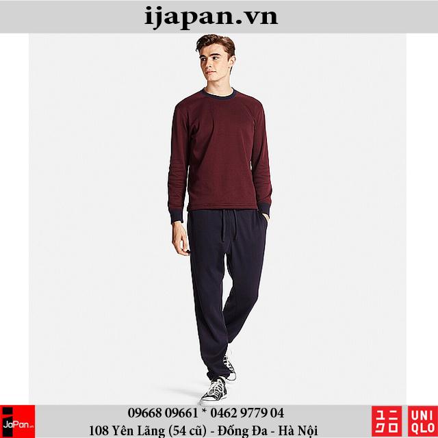 Bộ mặc nhà nỉ lông cừu Uniqlo Nhật nam