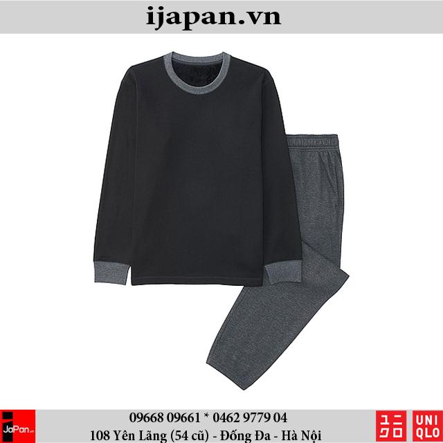 Bộ mặc nhà nỉ lông cừu Uniqlo Nhật nam