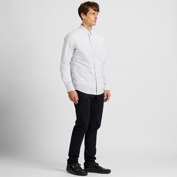 Áo sơ mi Uniqlo nam họa tiết Nhật Bản - 421179