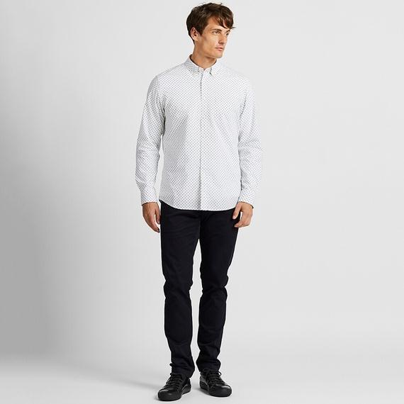 Áo sơ mi Uniqlo nam họa tiết Nhật Bản - 421179