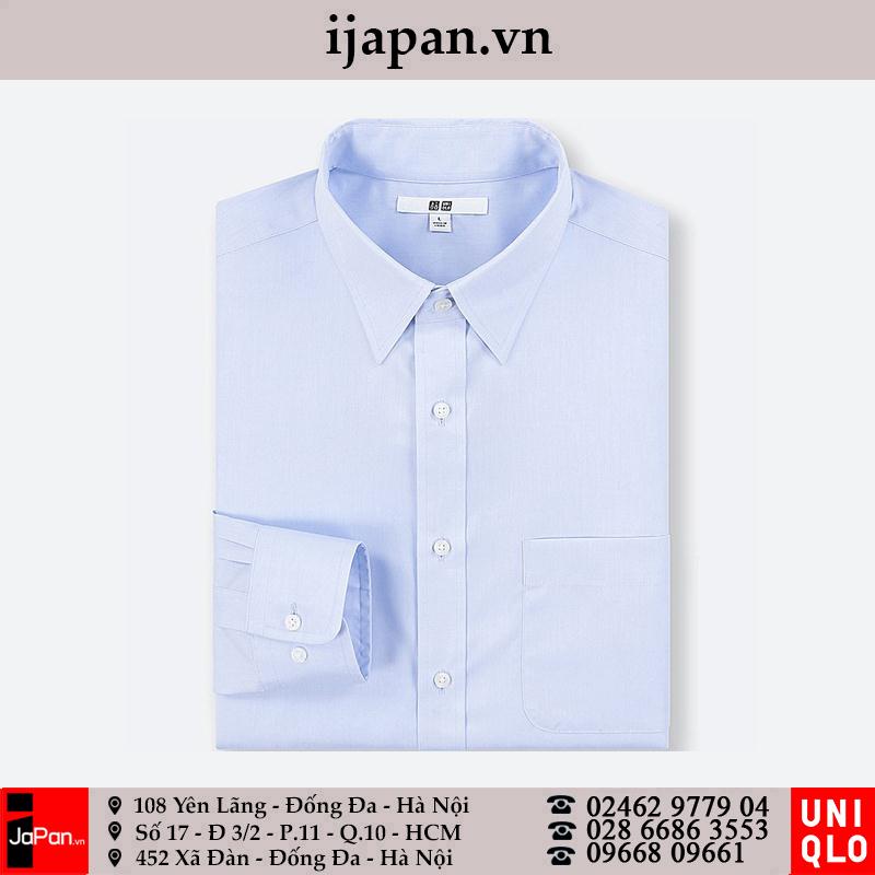 Áo sơ mi nam Uniqlo Cotton Easy Care Nhật Bản màu trắng - 401362