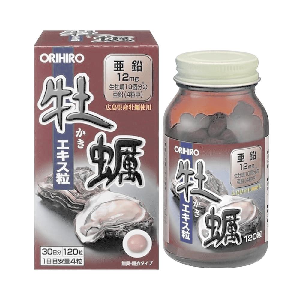 Tinh chất hàu tươi hỗ trợ tăng cường sinh lực nam Orihiro 120 viên