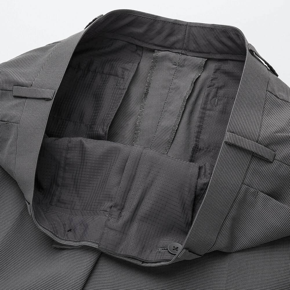 Quần âu Uniqlo Adam scott kẻ nhỏ 2019 - 415339