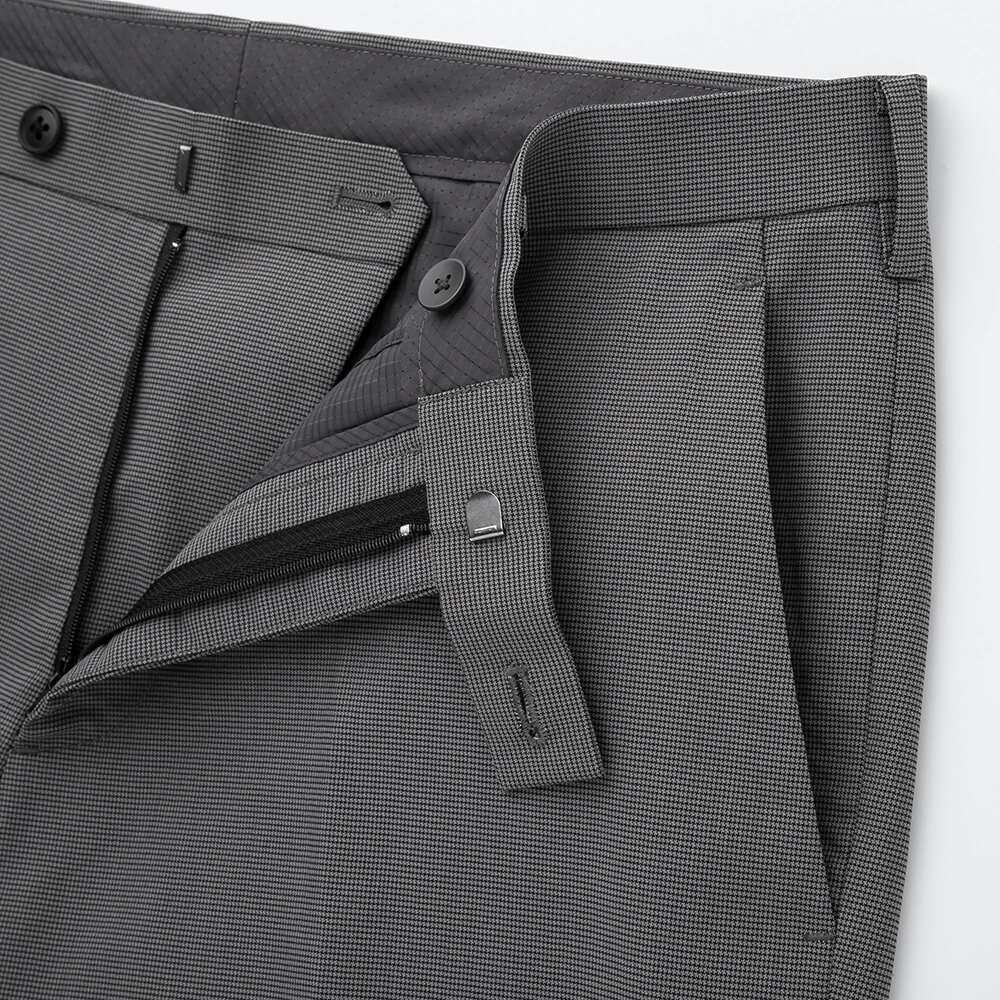 Quần âu Uniqlo Adam scott kẻ nhỏ 2019 - 415339