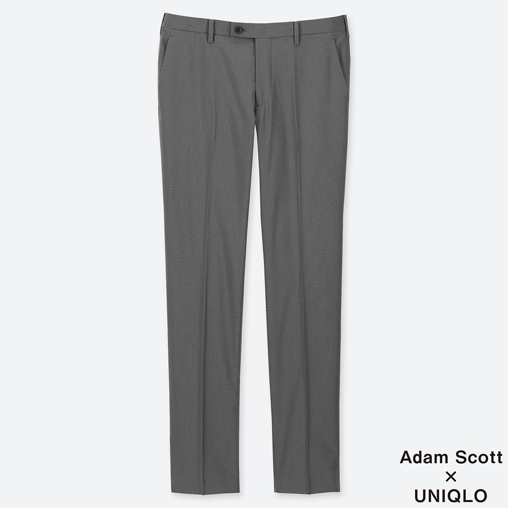 Quần âu Uniqlo Adam scott kẻ nhỏ 2019 - 415339