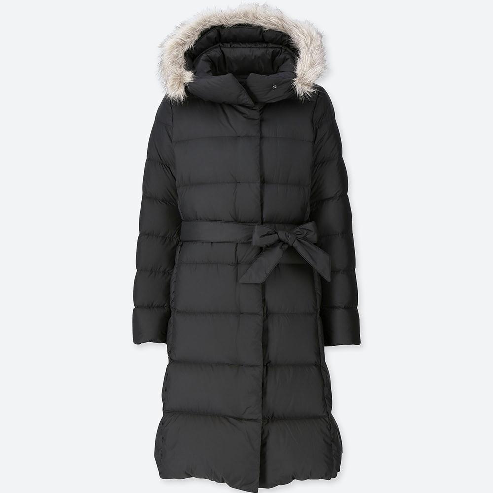 Áo lông vũ Uniqlo nữ dáng dài 2019 nâu-409122