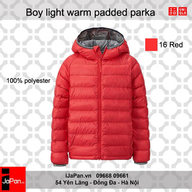 Áo khoác trẻ em chống nước Uniqlo bé trai