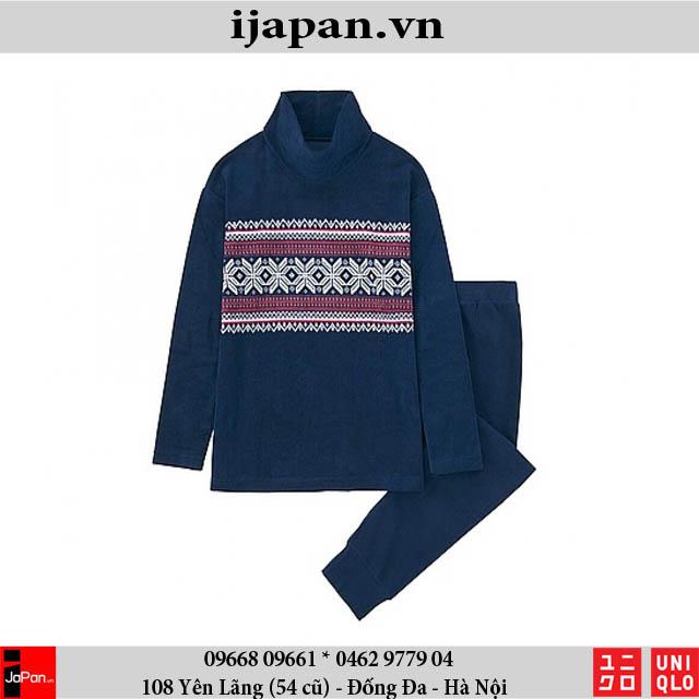 Bộ nỉ bông mỏng nhẹ mặc nhà cho nữ Uniqlo