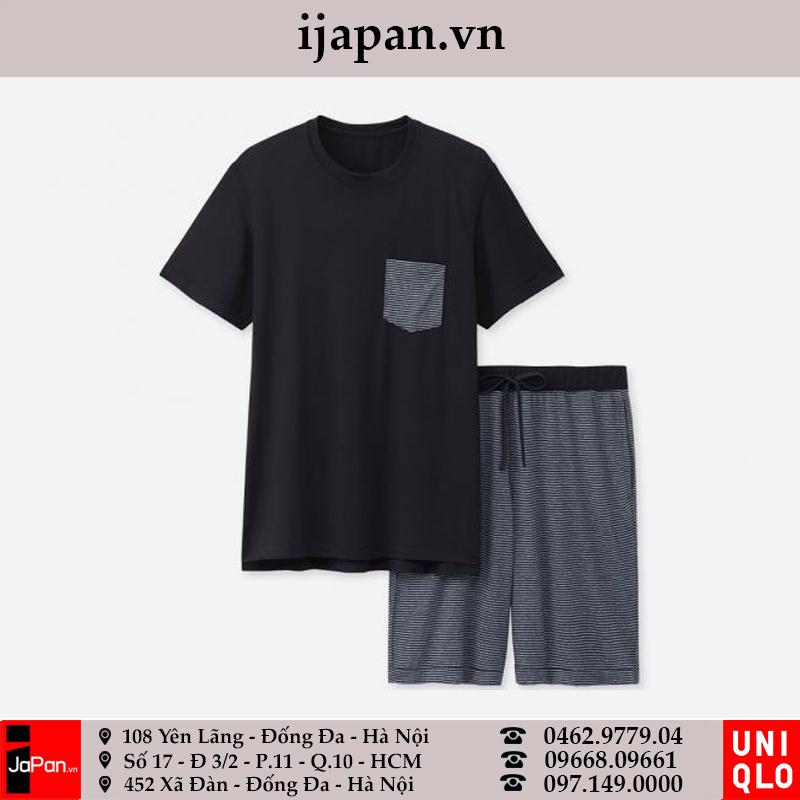 Bộ cộc nam Uniqlo Nhật cotton siêu mát - 195779