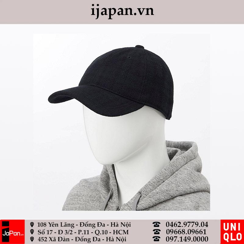 Mũ lưỡi trai Uniqlo chất dạ Nhật Bản-180228