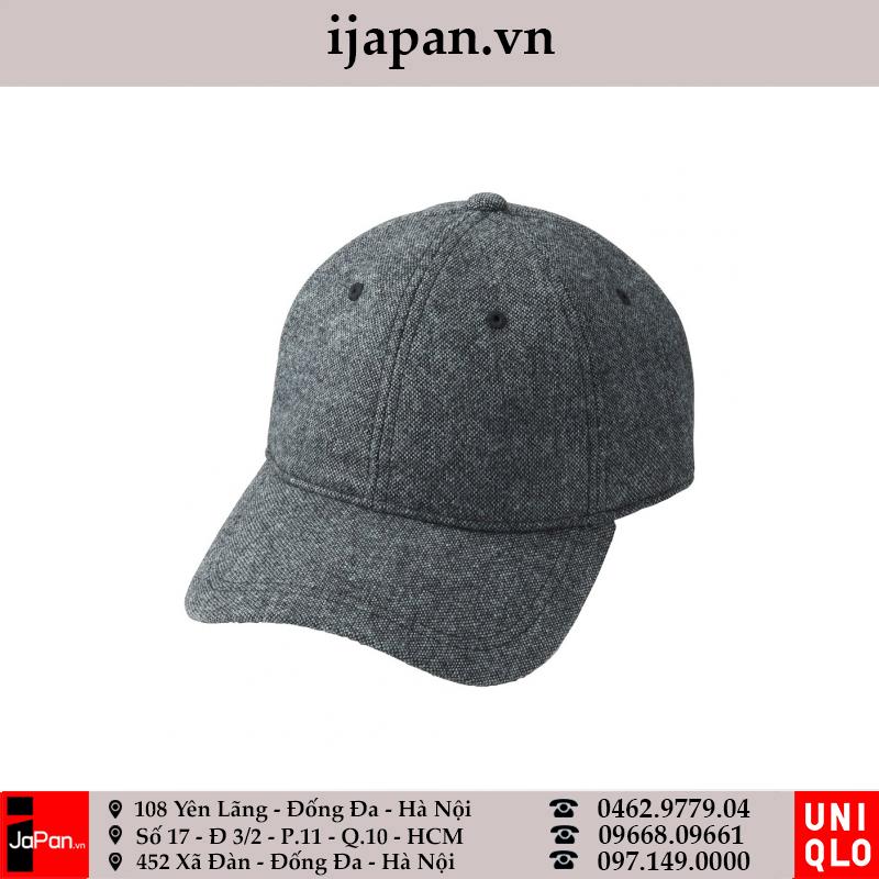 Mũ lưỡi trai Uniqlo chất dạ Nhật Bản-180228