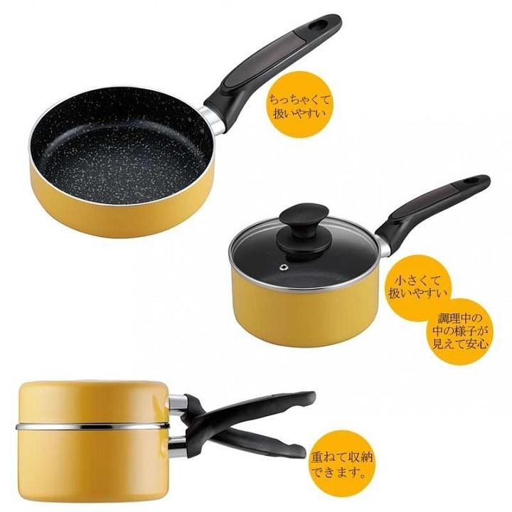 Set 2 nồi chảo kèm nắp đậy 16cm