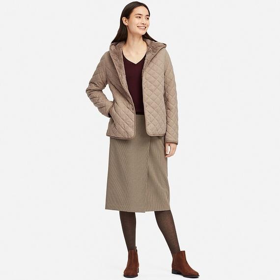 Áo lông cừu Uniqlo trần trám 2019 nữ màu navy- 409106