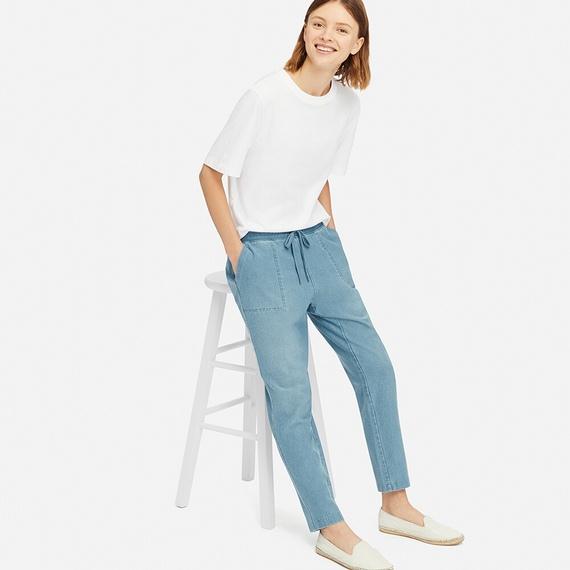 Quần baggy denim Uniqlo nữ Nhật Bản - 416727