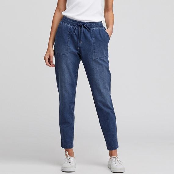 Quần baggy denim Uniqlo nữ Nhật Bản - 416727