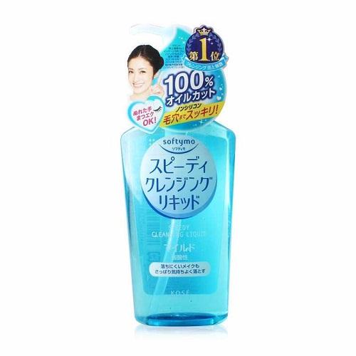 Dầu tẩy trang Kose Softymo Speedy Cleansing Liquid 230ml-Màu xanh