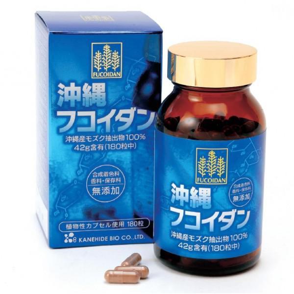 Tảo Okinawa Fucoidan Kanehide Bio chống ung thư và hỗ trợ điều trị ung thư 180 Viên