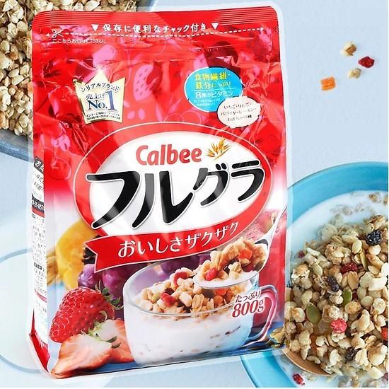 Ngũ Cốc Trái Cây Calbee Túi 800g