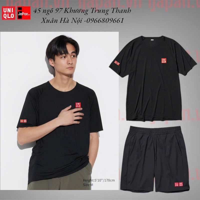 Áo thể thao tennis, pickleball cổ tròn chính hãng Uniqlo 2025-475360