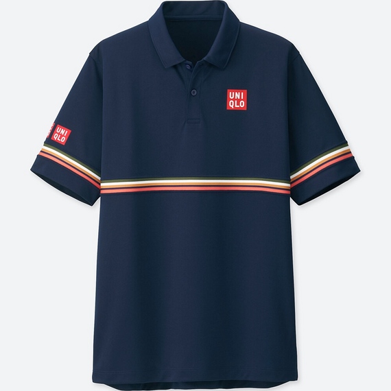 Áo thể thao tennis Uniqlo Nishikori Us open 2018 - 191504