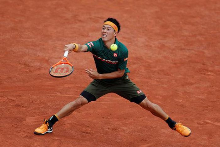 Áo tennis Uniqlo Kei Nishikori Pháp 2017 -405571