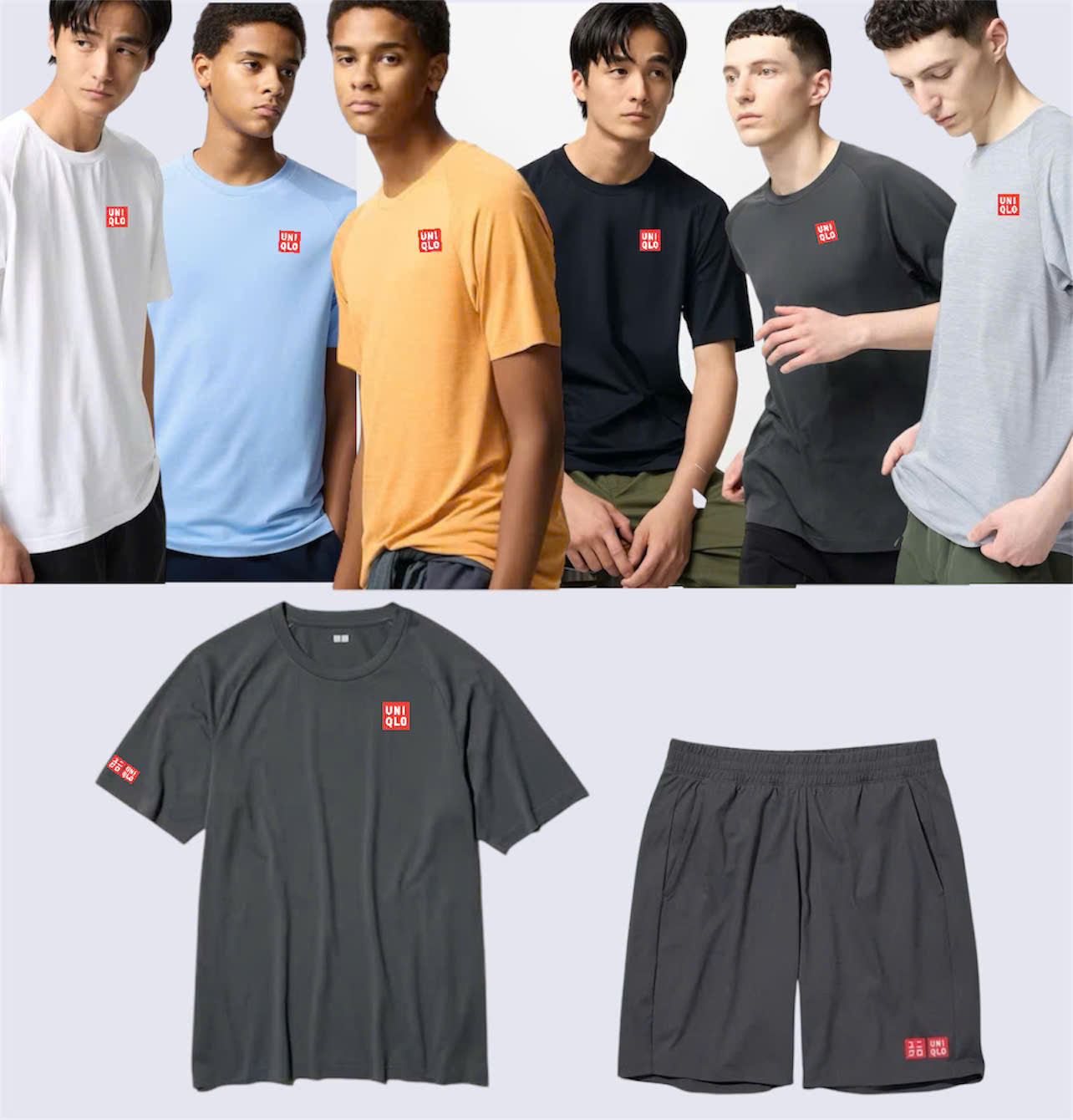 Áo thể thao tennis, pickleball cổ tròn chính hãng Uniqlo 2025-475360