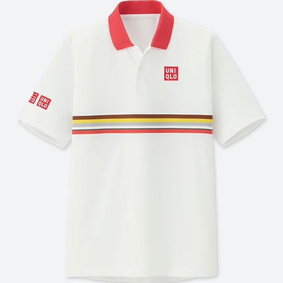 Bộ tennis Uniqlo nam Roland Garros 2018 màu hồng - 405028