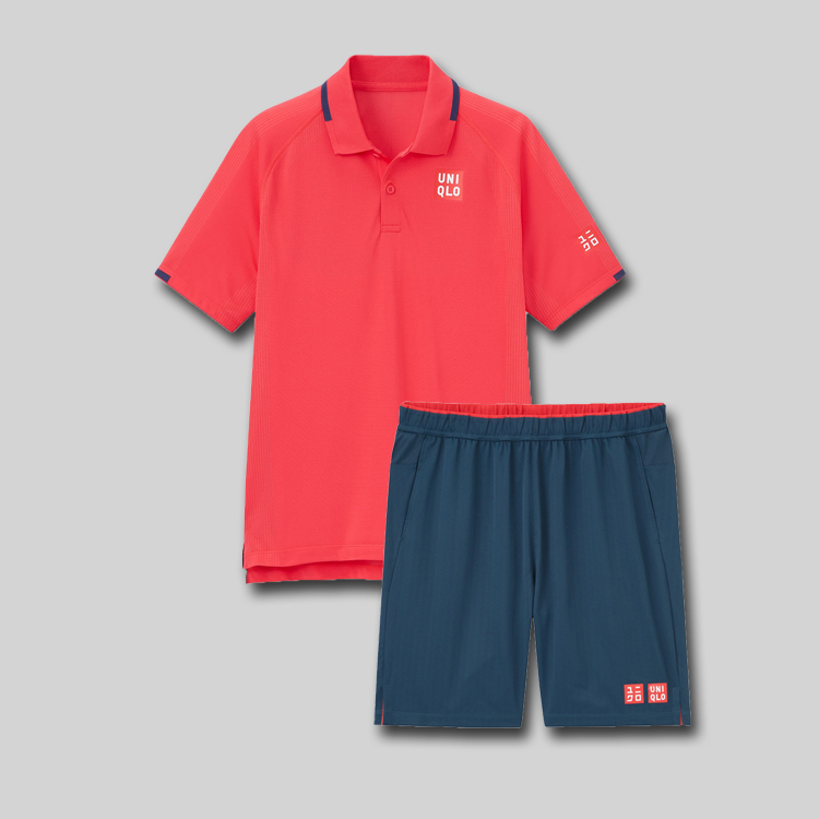 Bộ thể thao tennis Uniqlo Federer Roland Garros 2021- 426625-M likenew
