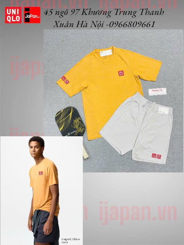 Áo thể thao tennis, pickleball cổ tròn chính hãng Uniqlo 2025-475360