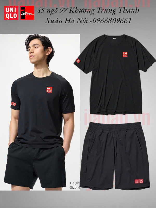 Áo thể thao tennis, pickleball cổ tròn chính hãng Uniqlo 2025-475360