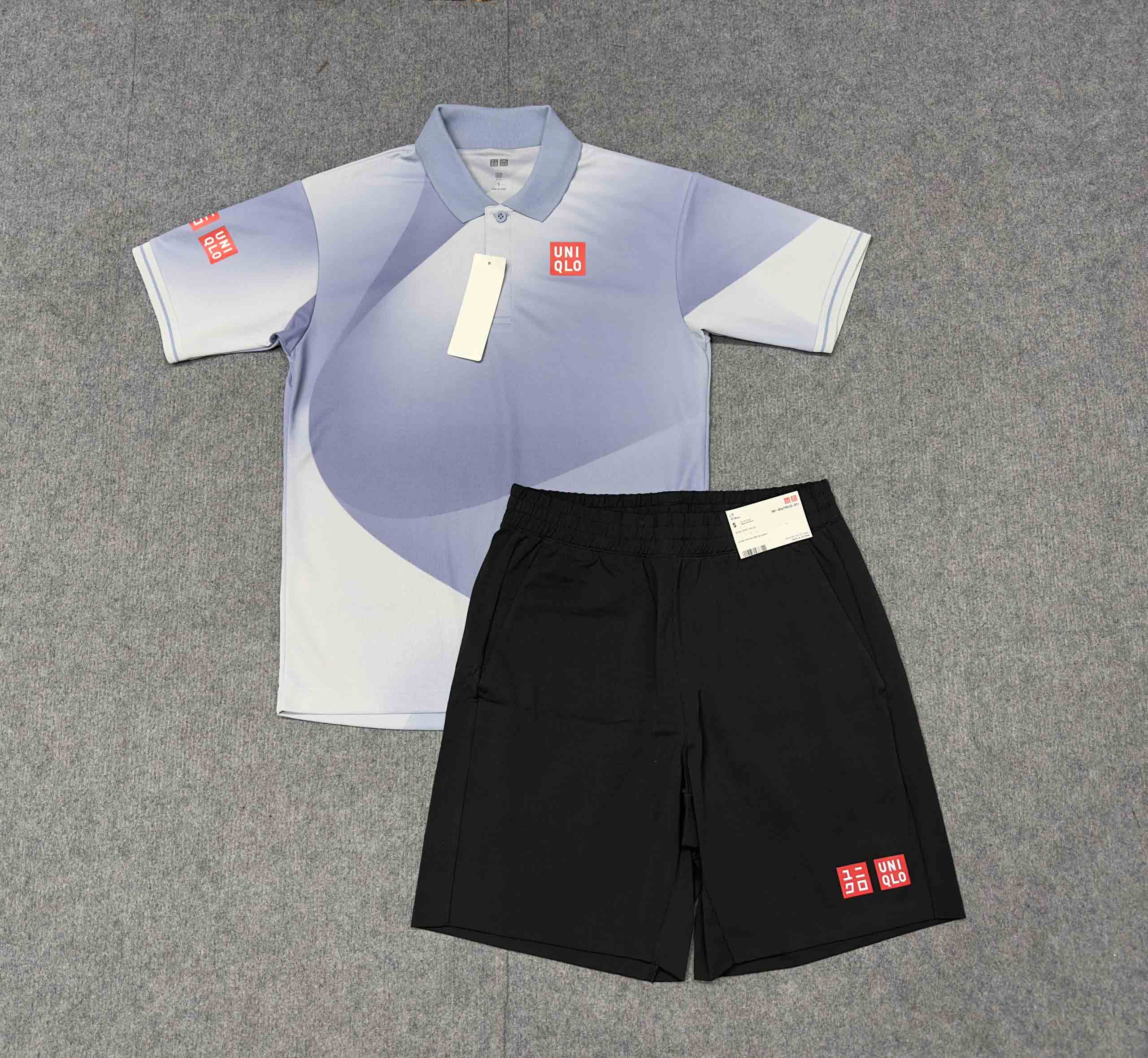 Bộ quần áo thể thao tennis, pickleball chính hãng Uniqlo Nishikori Us open 2023 - 458043