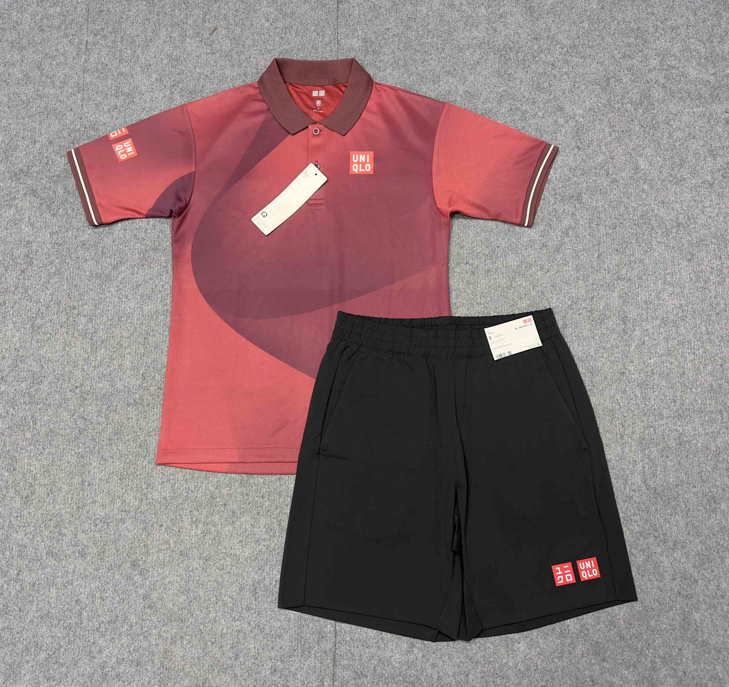 Bộ quần áo thể thao tennis, pickleball, gofl chính hãng Uniqlo Nishikori Us open 2023 - 458043