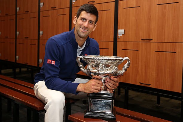 Áo khoác nỉ tennis Uniqlo Djokovic Australia 2016 liknew - 170083