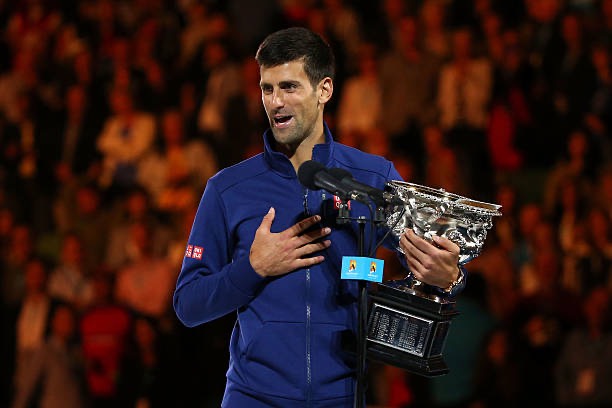 Áo khoác nỉ tennis Uniqlo Djokovic Australia 2016 liknew - 170083