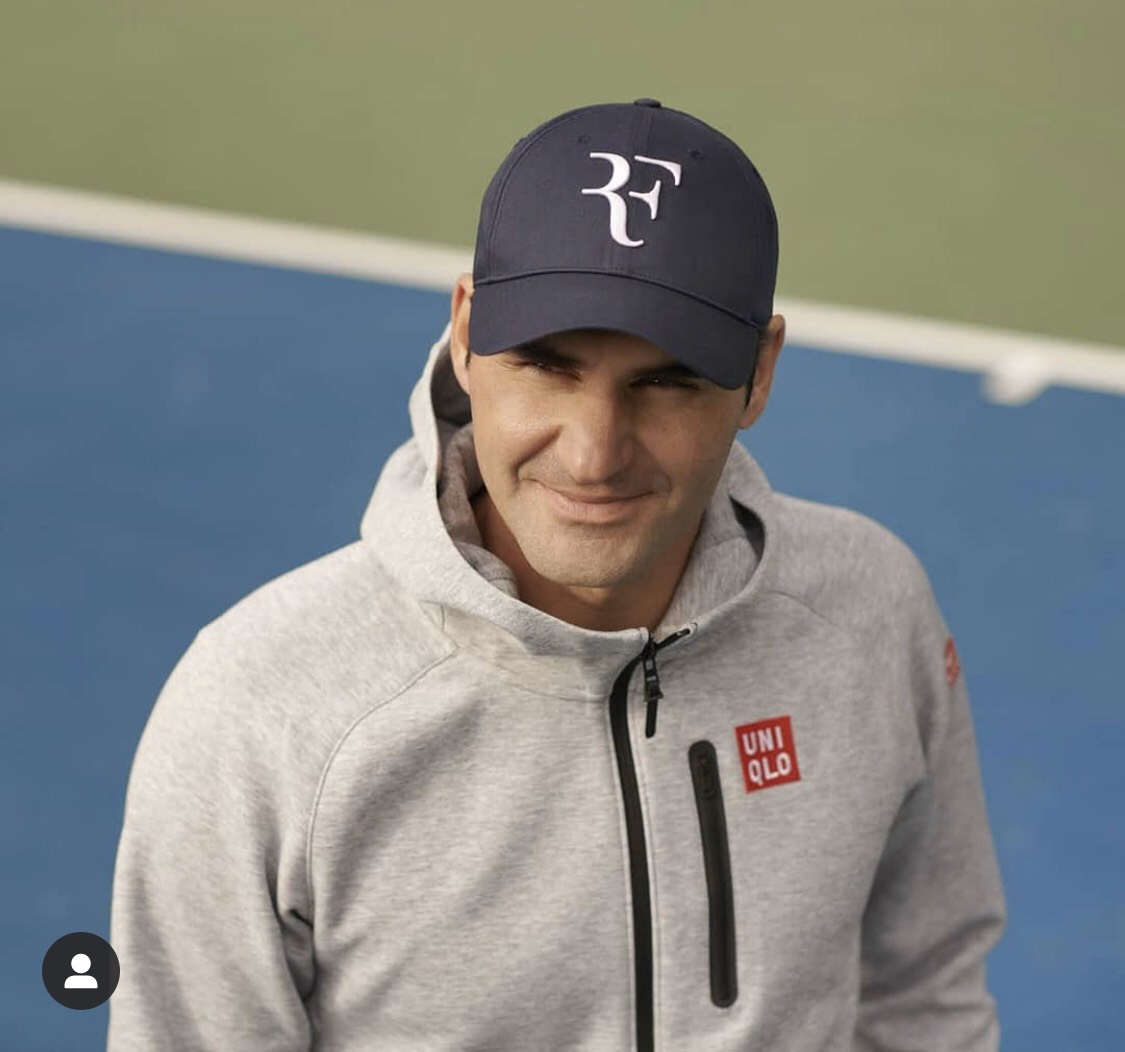 Mũ lưỡi trai Uniqlo Roger Federer bản Logo huyền thoại - 437201