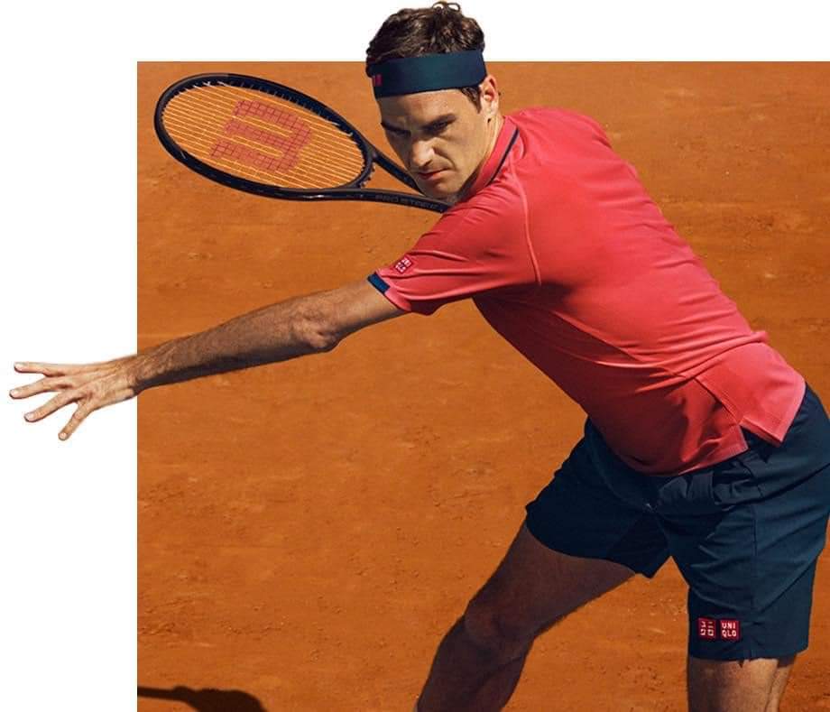 Bộ thể thao tennis Uniqlo Federer Roland Garros 2021- 426625-M likenew