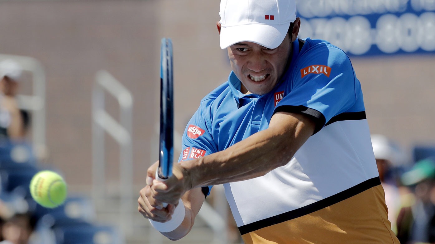 Áo tennis Uniqlo Nishikori Us Open 2019 bản chữ ký vận động viên - 417175