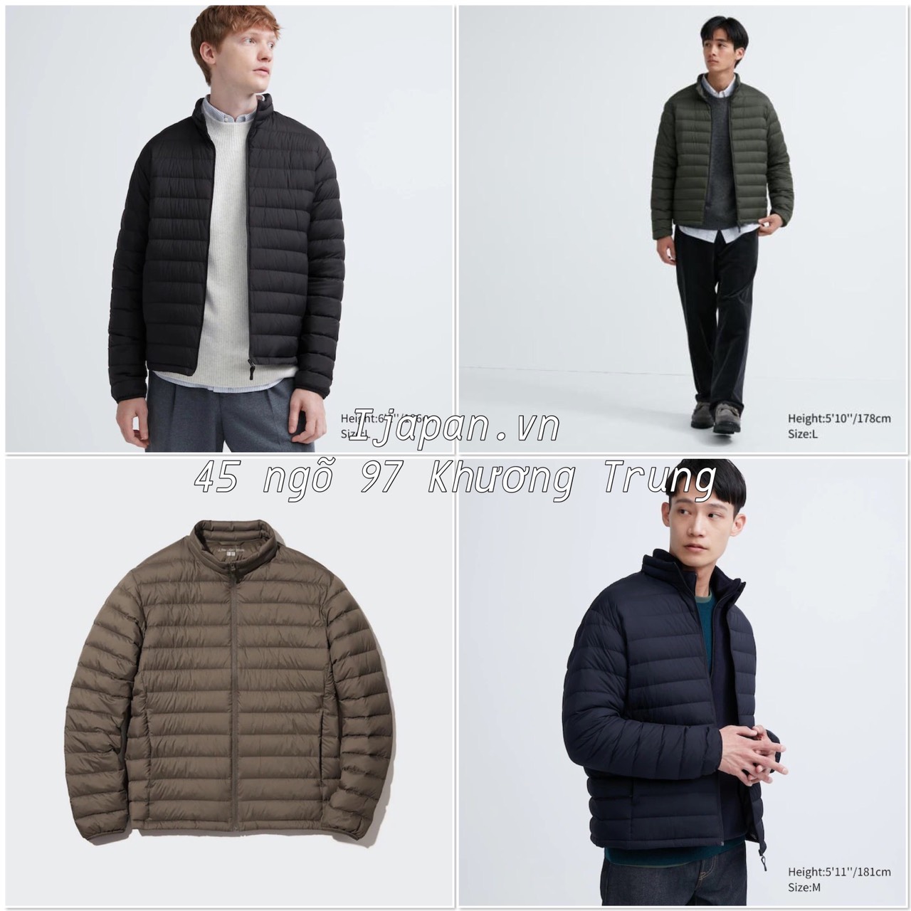 Áo lông vũ Uniqlo nam siêu nhẹ mẫu mới 2023