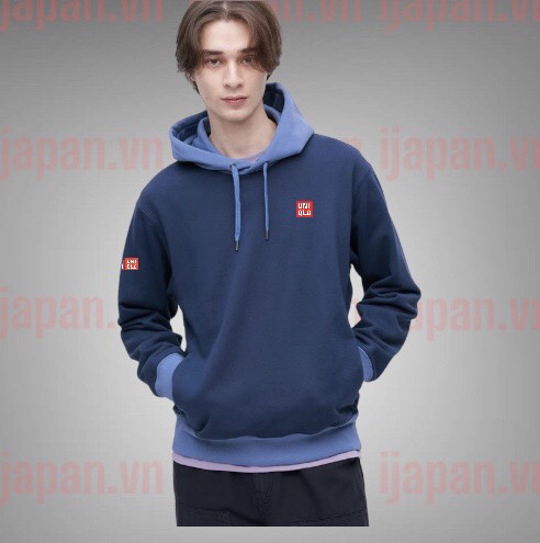 Áo nỉ thể thao tennis, pickleball chính hãng Uniqlocó mũ chui đầu - 453613