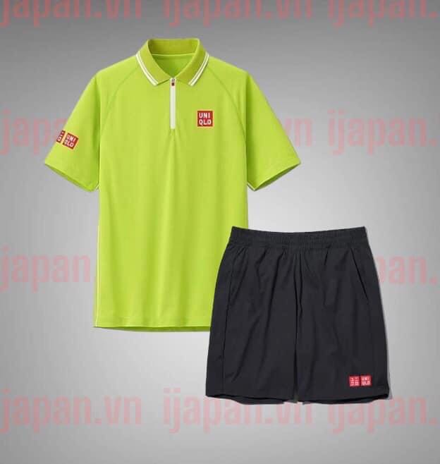 Bộ quần áo thể thao tennis, pickleball chính hãng Uniqlo Nishikori 2015 size S