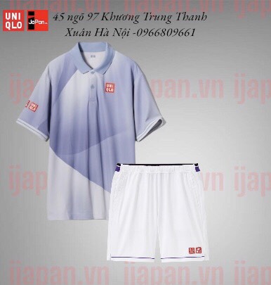 Áo thể thao tennis, pickleball chính hãng Uniqlo Nishikori Us open 2023 - 458043 Nishikori Us open 2023 - 458043