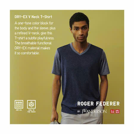 BỘ DRY-EX thể thao tennis, pickleball chính hãng UniqIo ROGER FEDERER BY JW ANDERSON -470849