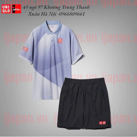 Bộ quần áo thể thao tennis, pickleball chính hãng Uniqlo Nishikori Us open 2023 - 458043