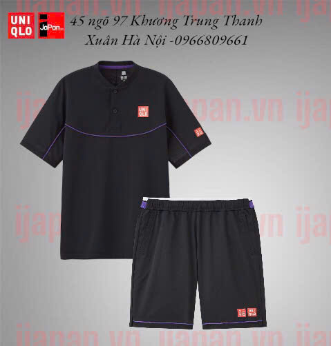Bộ quần áo thể thao tennis, pickleball, gofl Uniqlo Federer mẫu mới 2022 - 438268
