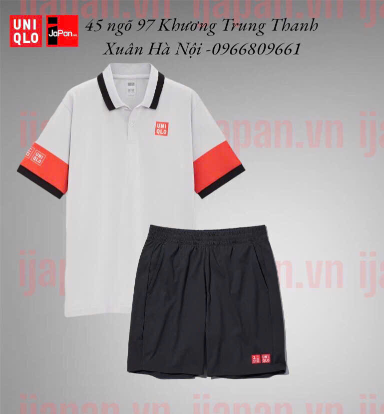 Bộ quần áo thể thao tennis, pickleball chính hãng Uniqlo Kei Nishikori Australian open - Úc mở rộng 2021 - 427074 - M likenew